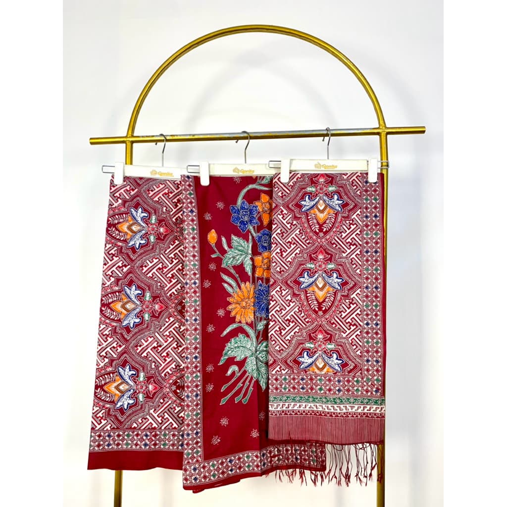 Qonita Batik Kain Sarimbit Katun - Kain Batik Satimbit Cap