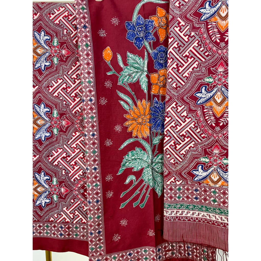 Qonita Batik Kain Sarimbit Katun - Kain Batik Satimbit Cap 6