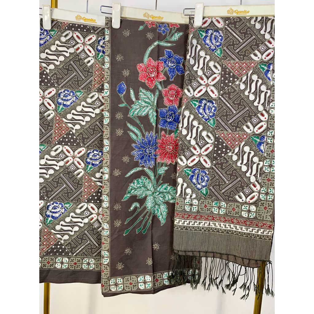 Qonita Batik Kain Sarimbit Katun - Kain Batik Satimbit Cap 7