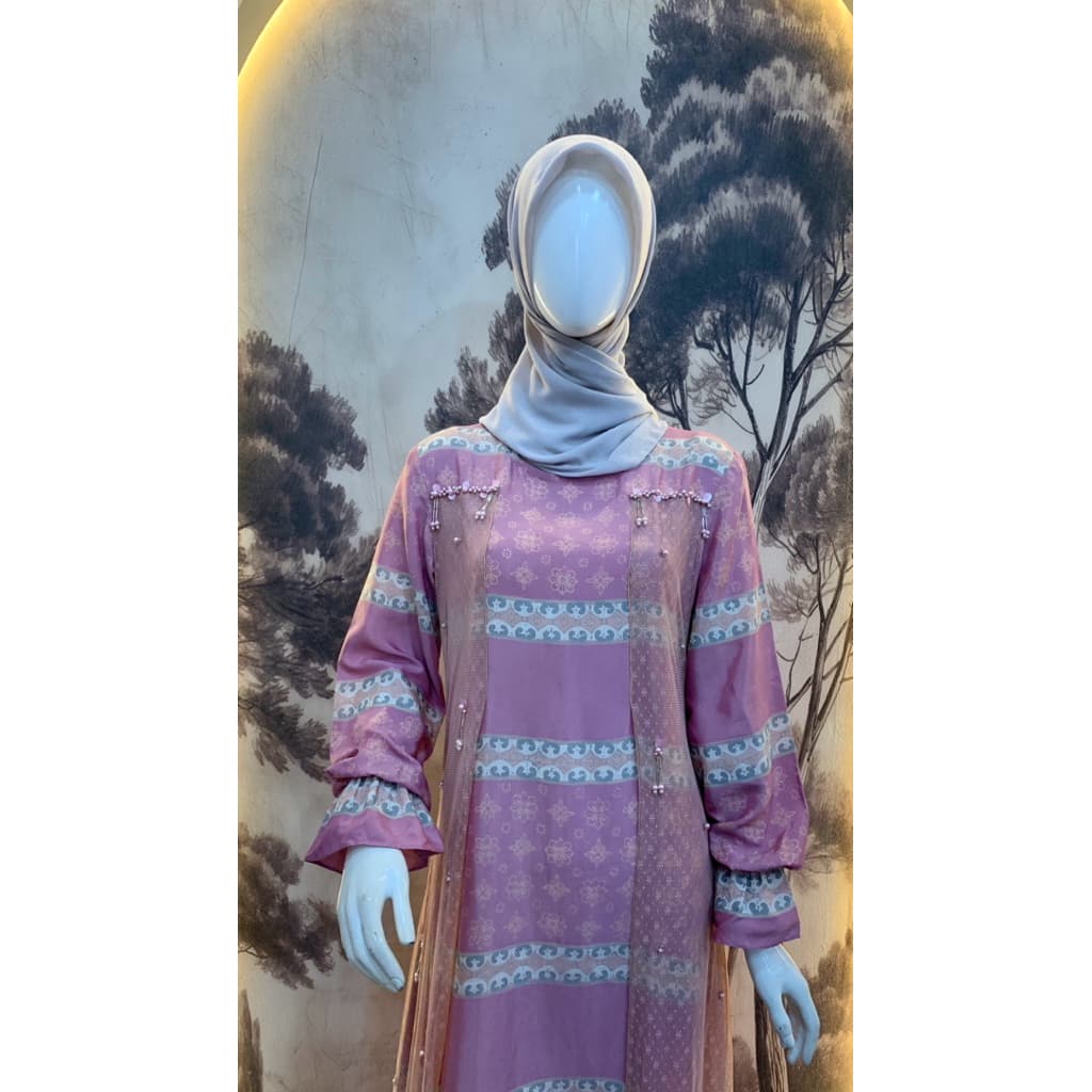 Qonita Batik | Ld. Emira | Dress Batik Berpayet | Dress Cantik | Dress Kondangan 2