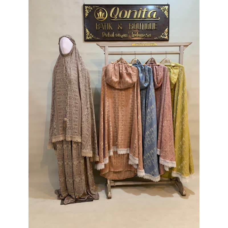 Qonita | Mukena Jaguard PS | Mukena Premium | Mukena Full Renda