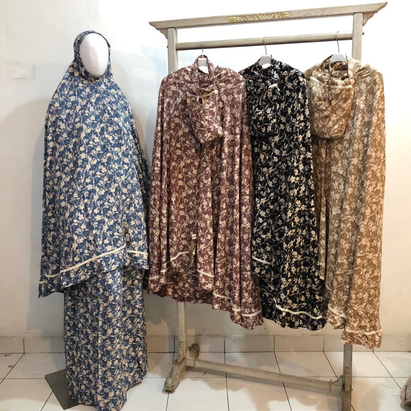 Qonita | Mukena Rayon Urban Full Premium | Mukena Nyaman | Mukena Batik