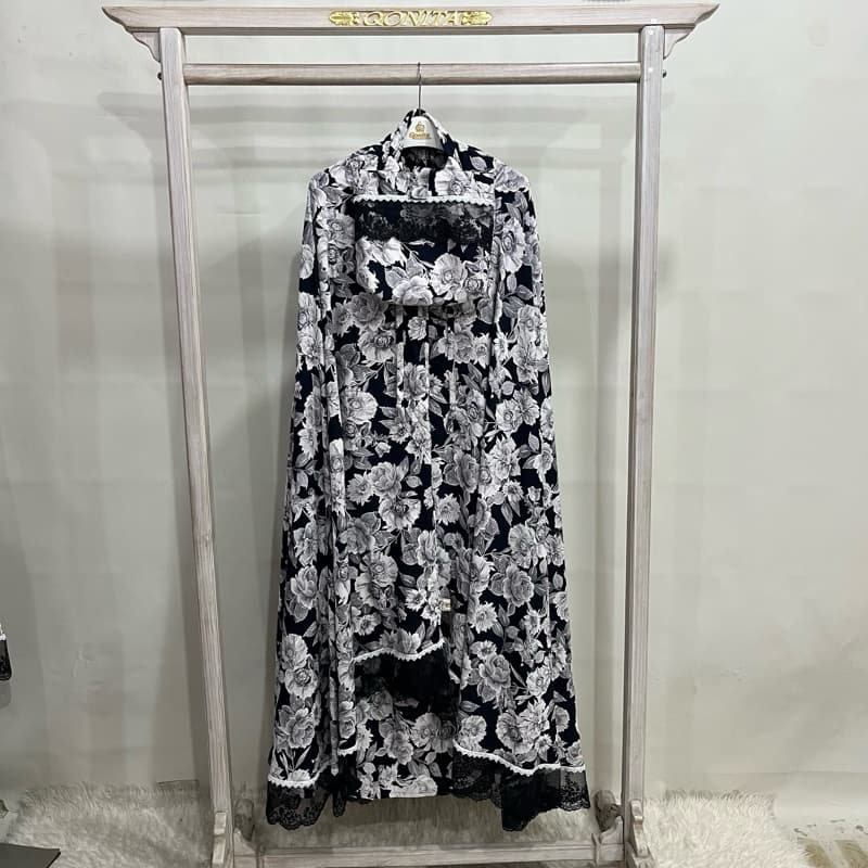 Qonita | Mukena Renda Tile | Mukena Rayon | Mukena motif 4