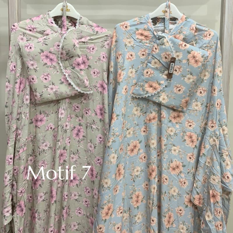 Qonita | Mukena Urban Terusan | Nyaman Adem | Ukuran Besar | Mukena Batik