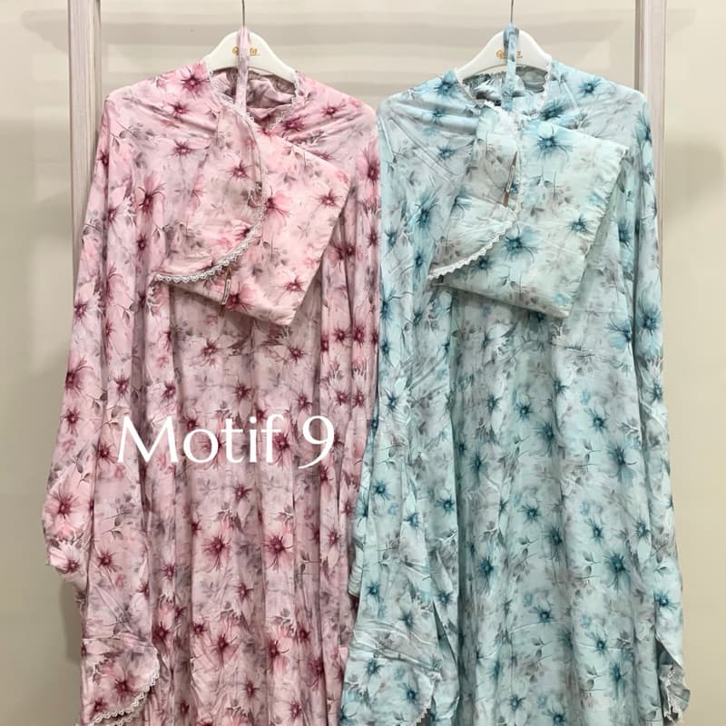 Qonita | Mukena Urban Terusan | Nyaman Adem | Ukuran Besar | Mukena Batik 8