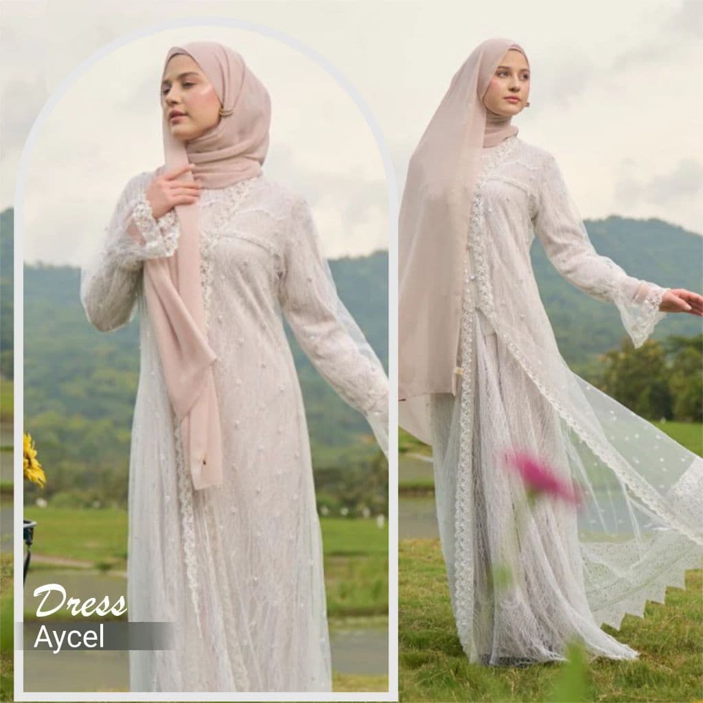 Raya Series | Qoni | Aycel Dress | Gaun Pesta Premium | Look Mewah dan Elegan