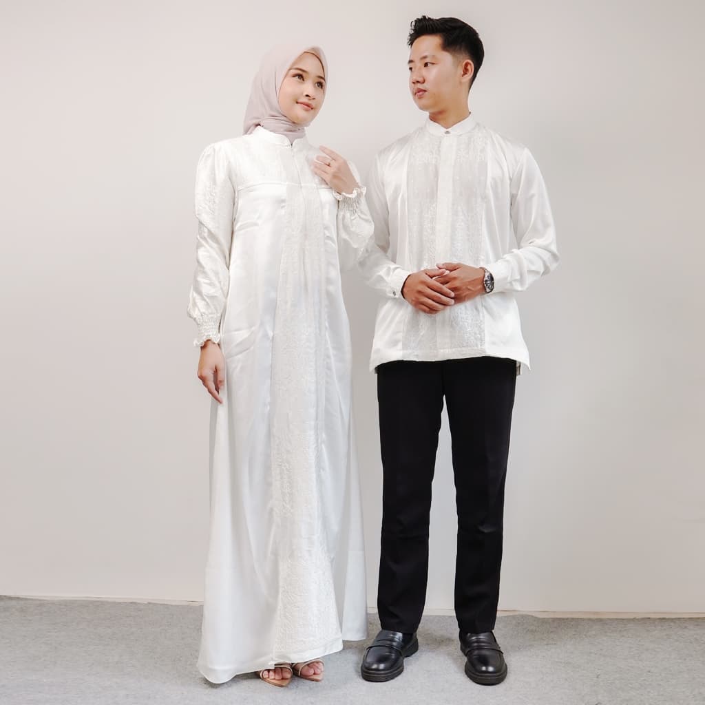 Set Couple Longdress Wanita Pria LD Alenza Qoni By Qonita 7